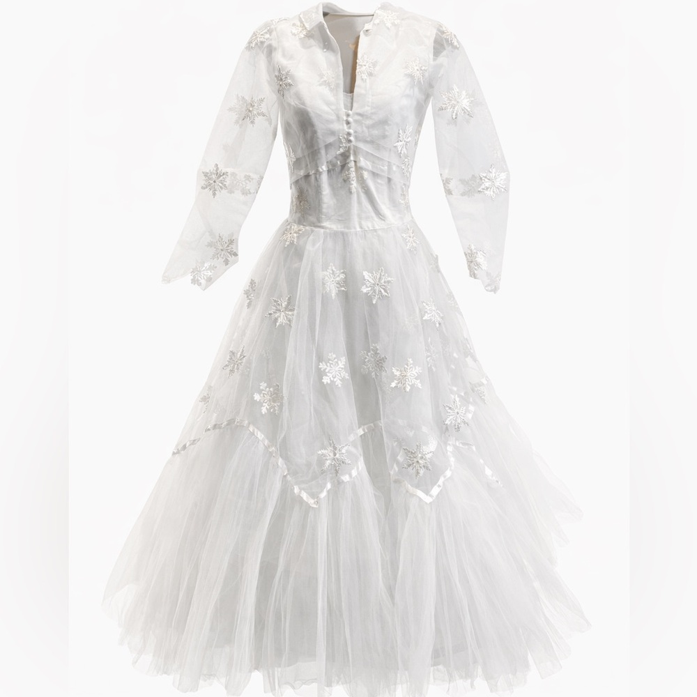 Vintage 1950’s wedding prom dress jacket set snowflake